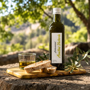Aceite de oliva virgen extra de Aragón elaborado por Aceites Victoria en Brea