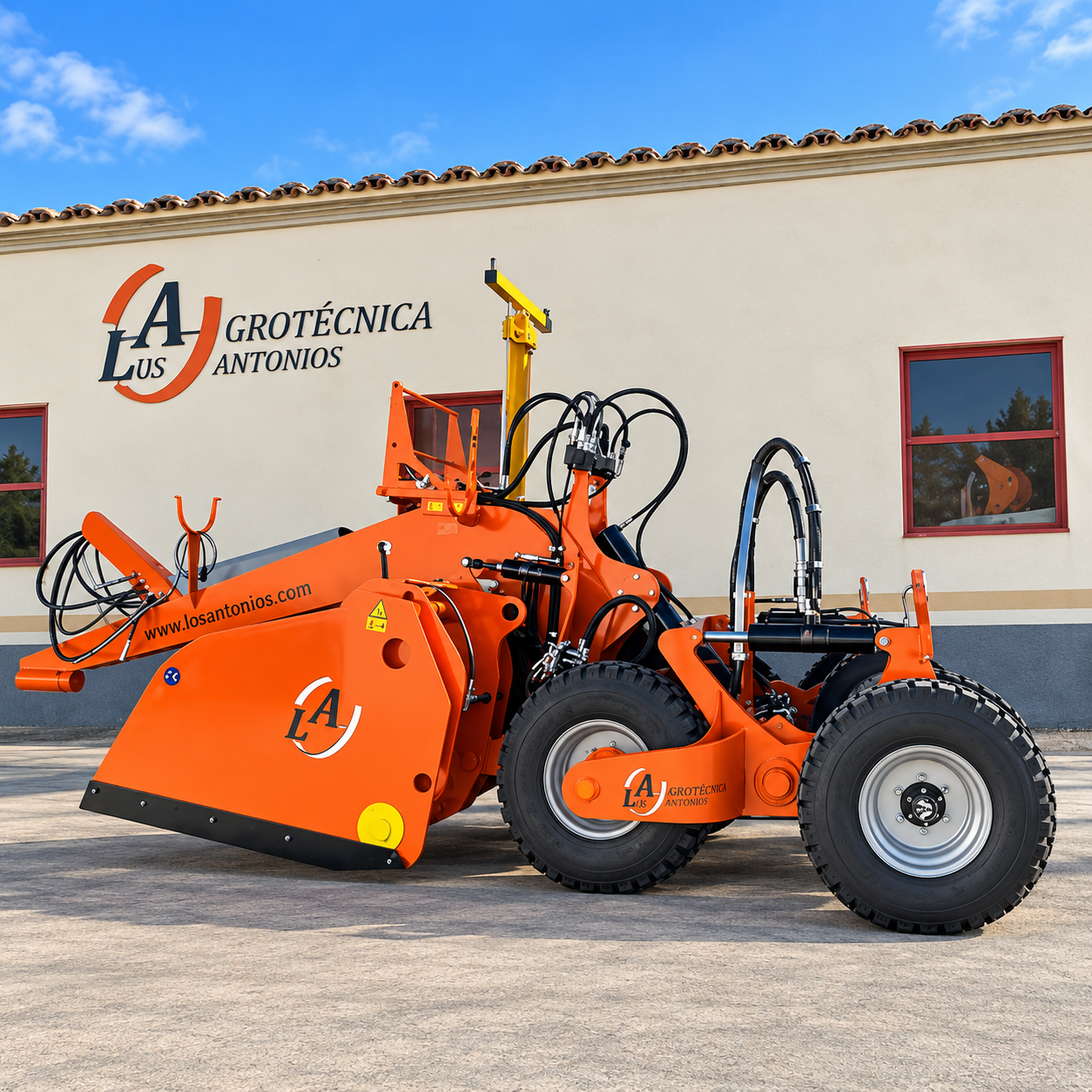 Agrotécnica Los Antonios fabricando maquinaria agrícola en Tauste