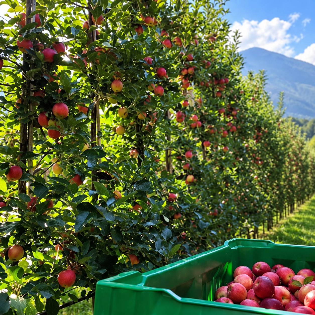 Manzanas Ingrávida cultivadas de forma ecológica en Boltaña