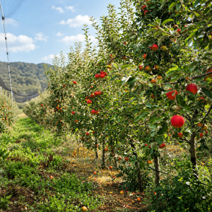 Manzanas Ingrávida cultivadas de forma ecológica en Boltaña